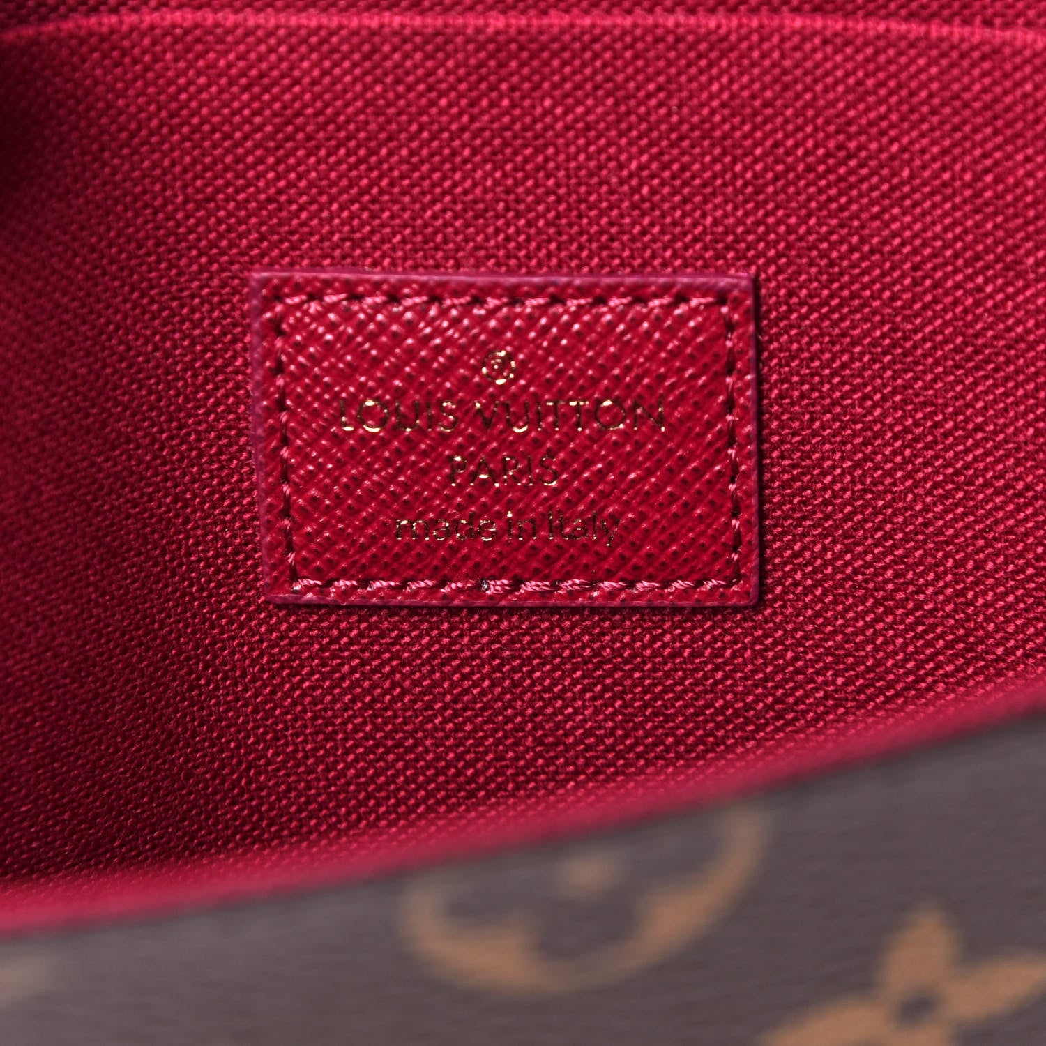 Louis Vuitton Monogram Pochette Felicie Chain Wallet Fuchsia 7 of 11