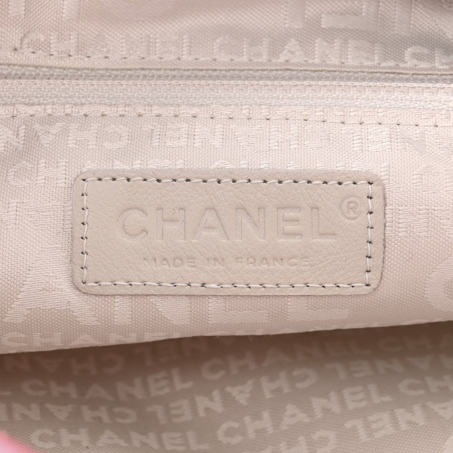Chanel Caviar Square Stitched Bowler Pink 6 of 10