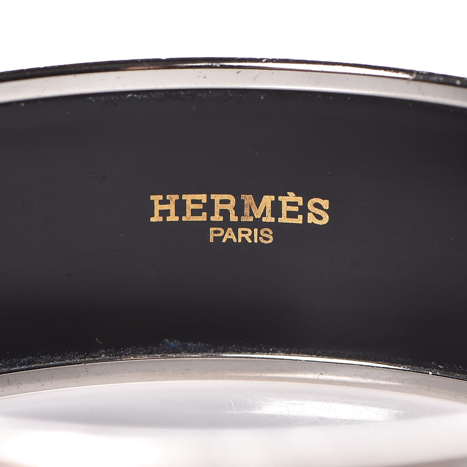 Hermes Enamel Printed Wide Quadrige Bracelet 75 4 of 6