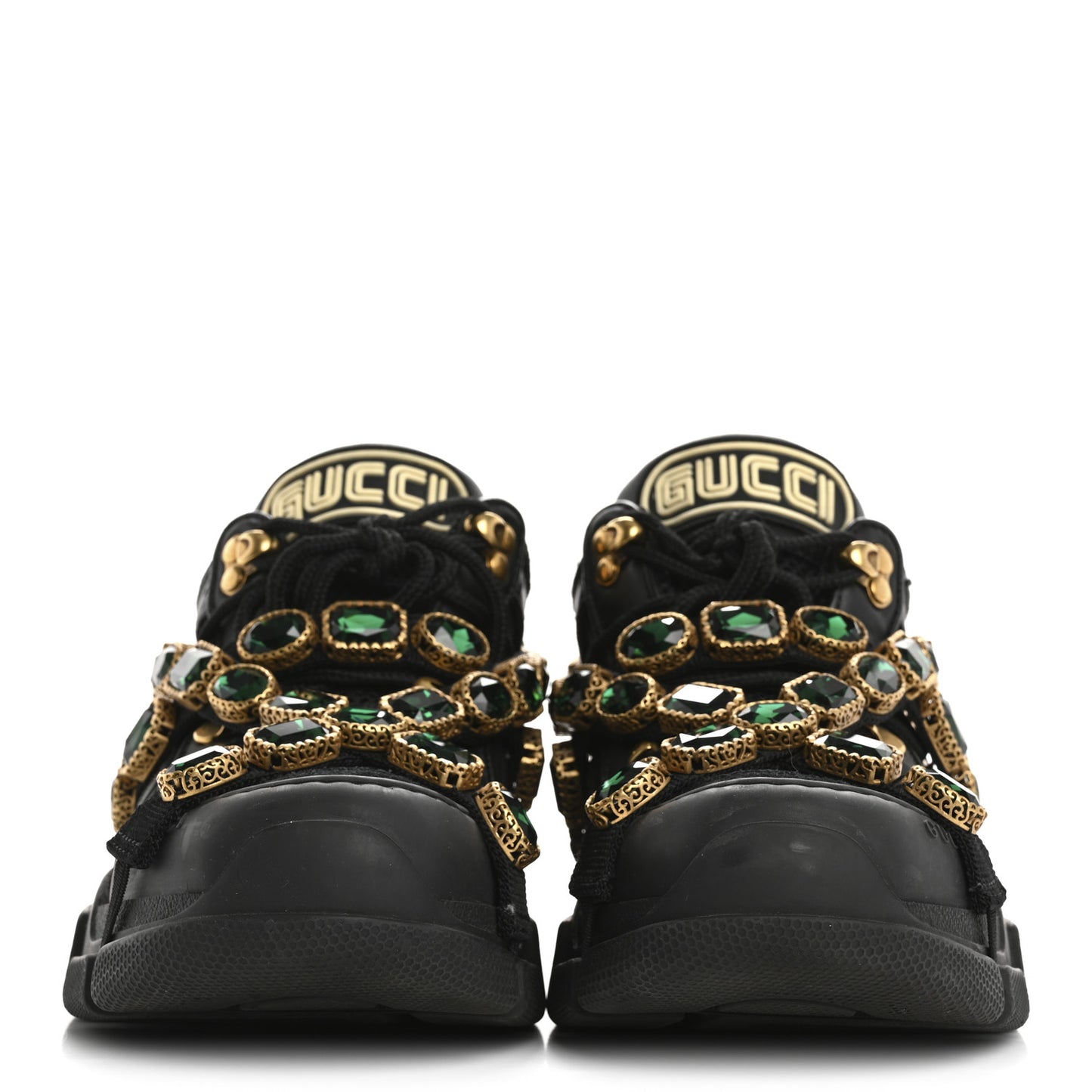 X SEGA Mesh Suede Calfskin Removable Crystals Womens Flashtrek Sneakers 37 Black Silver