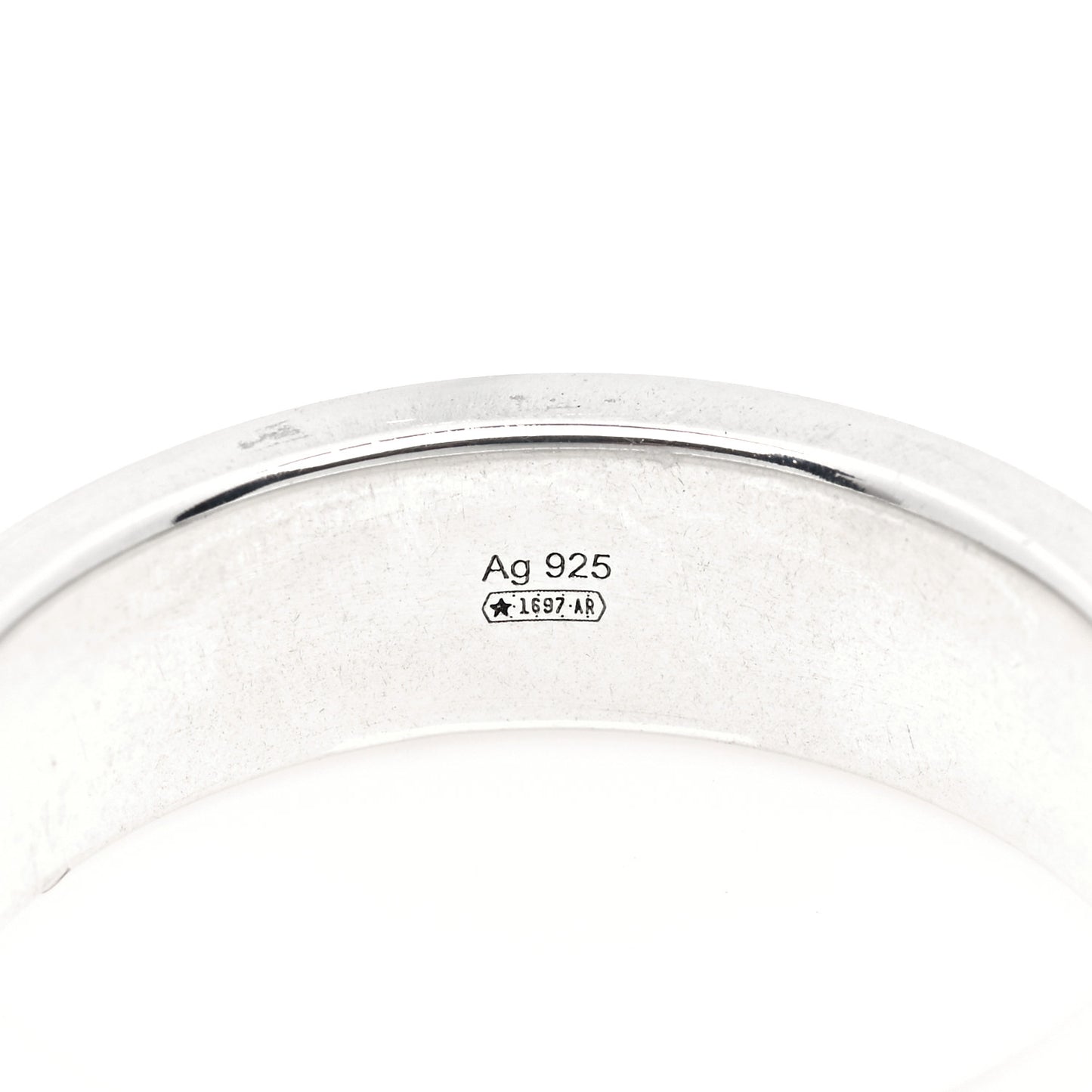 Sterling Silver Enamel Interlocking G Band 63 10.25