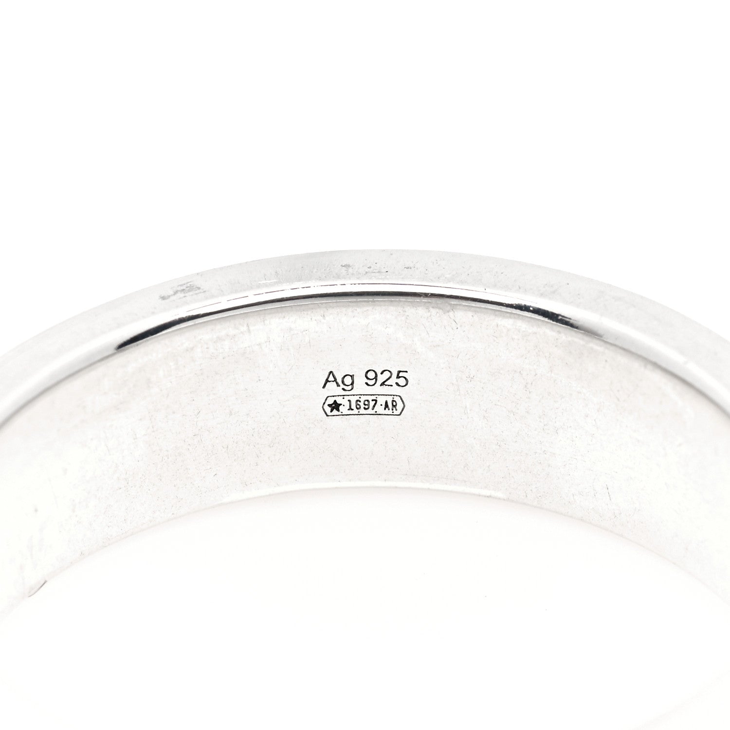 Gucci Sterling Silver Enamel Interlocking G Band 63 10.25 5 of 5