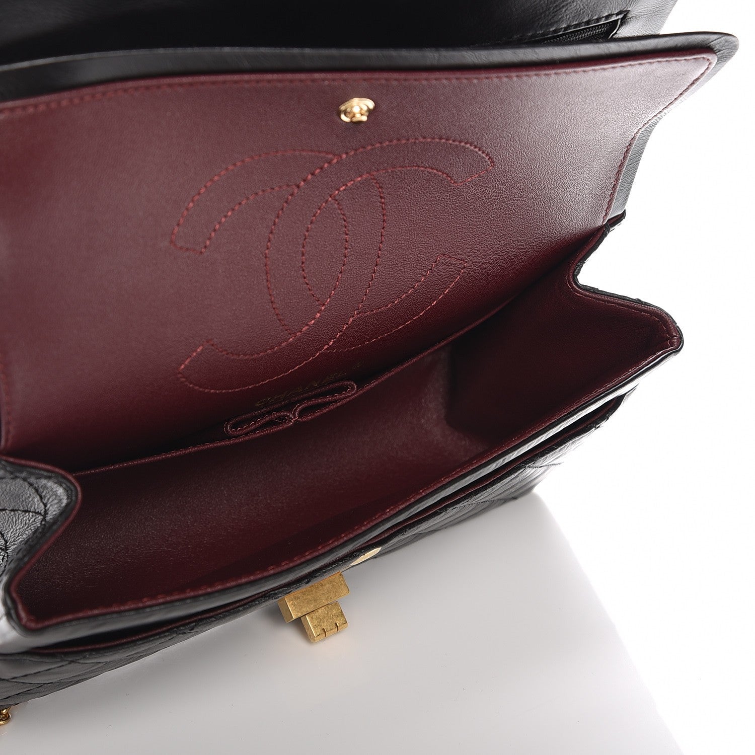 Chanel Aged Calfskin Quilted 2.55 Reissue 225 Flap Black 5 of 8