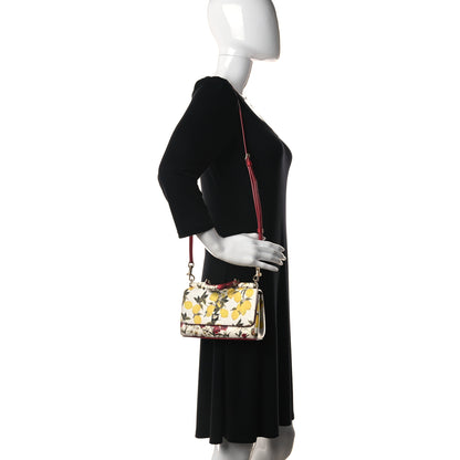 Dolce & Gabbana Lemon Print Mini Miss Sicily Satchel White Multicolor 3 of 16
