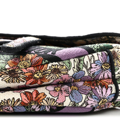 Christian Dior Canvas Embroidered 4 Saisons Été Saddle Bag White Multicolor 10 of 11