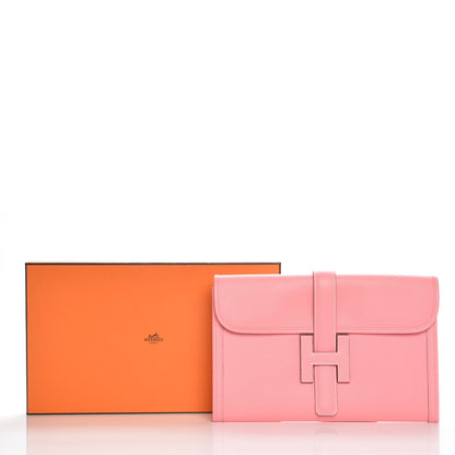 Hermes Epsom Jige PM Clutch Rose Confetti 8 of 8