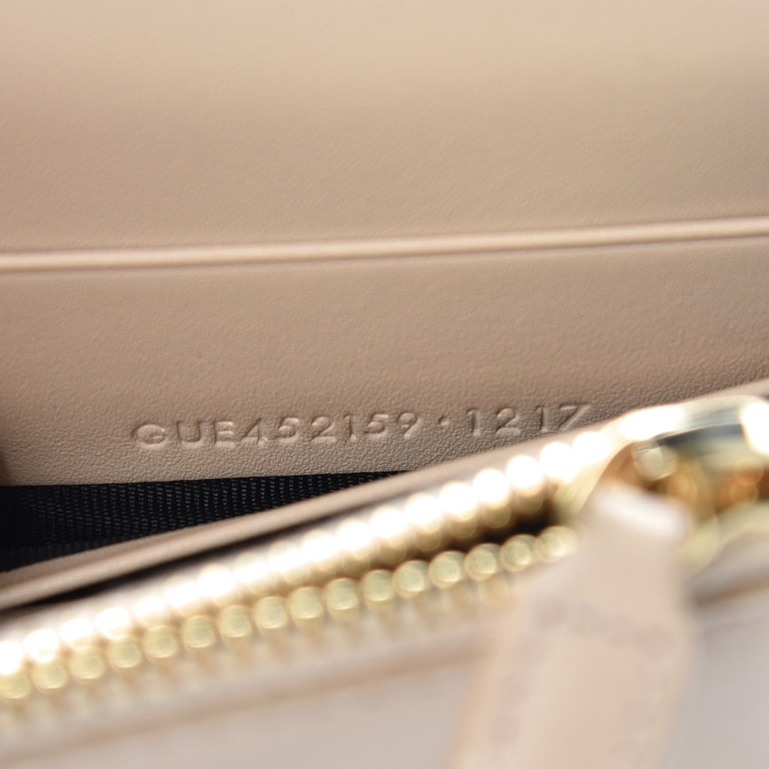 Saint Laurent Smooth Calfskin Classic Monogram Kate Tassel Chain Wallet Nude Powder 7 of 9