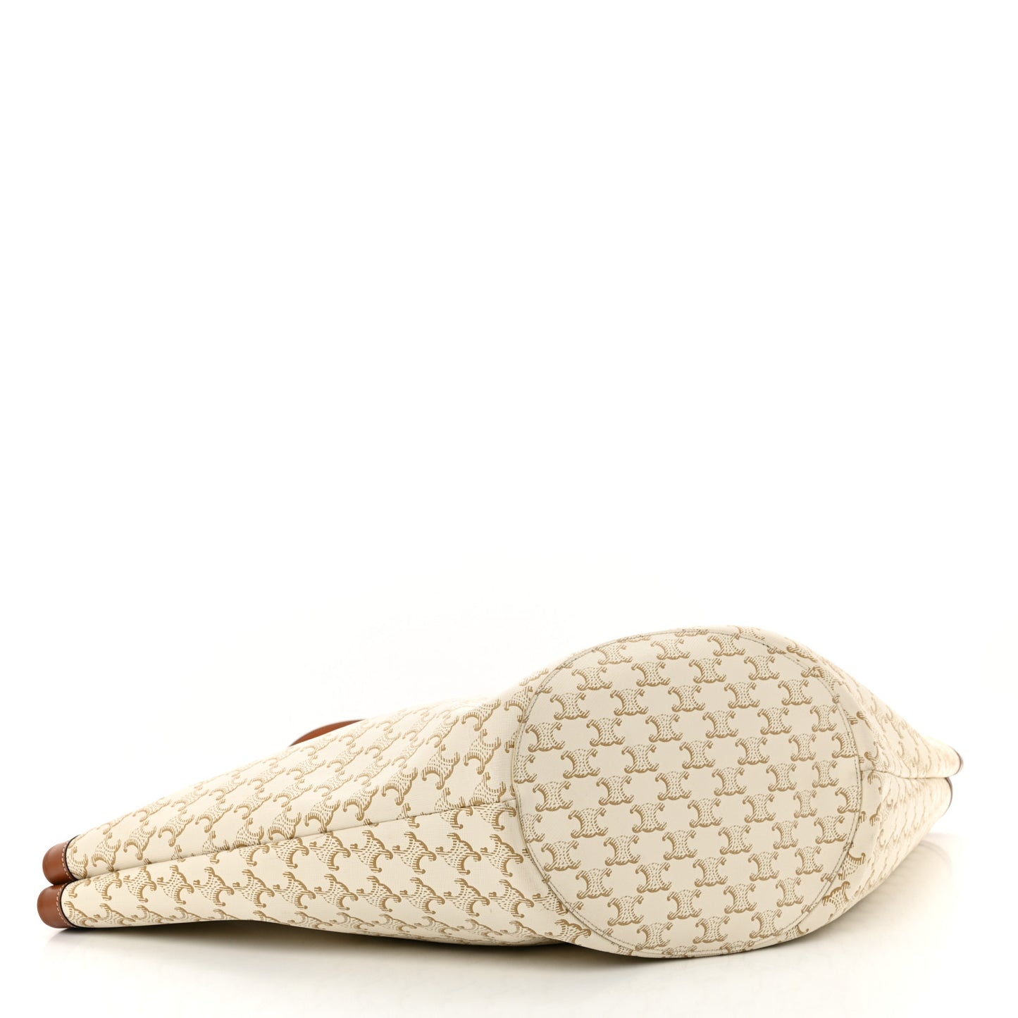 Calfskin Canvas Triomphe Large Couffin White