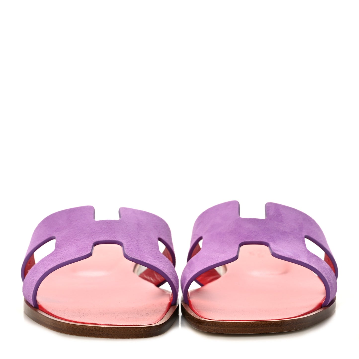 Suede Goatskin Oran Sandals 38 Violet Parme
