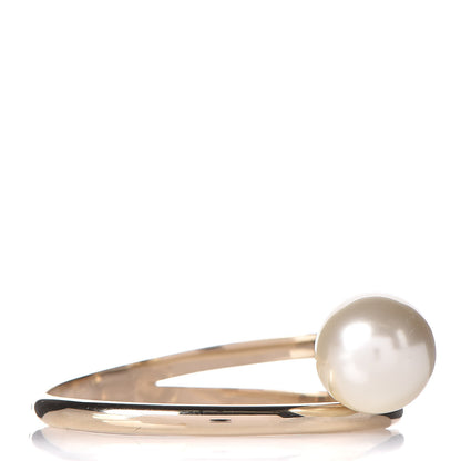 Christian Dior Pearl Bangle Gold 1 of 4