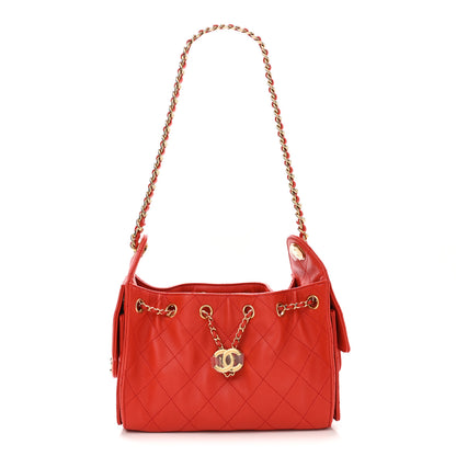 Chanel Caviar Quilted Mini Chanel 25 Handbag Red 1 of 11