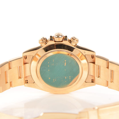 Rolex 18K Yellow Gold 40mm Oyster Perpetual Cosmograph Daytona Watch Champagne Black 116528 5 of 11