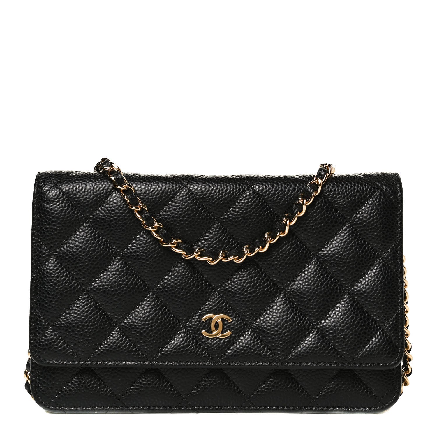 Chanel Caviar Quilted Wallet On Chain WOC Black 1 of 11