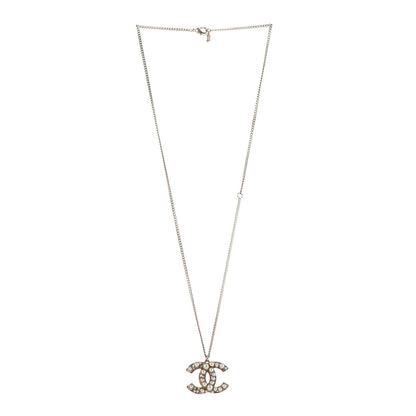 Chanel Pearl CC Pendant Necklace Gold 3 of 5