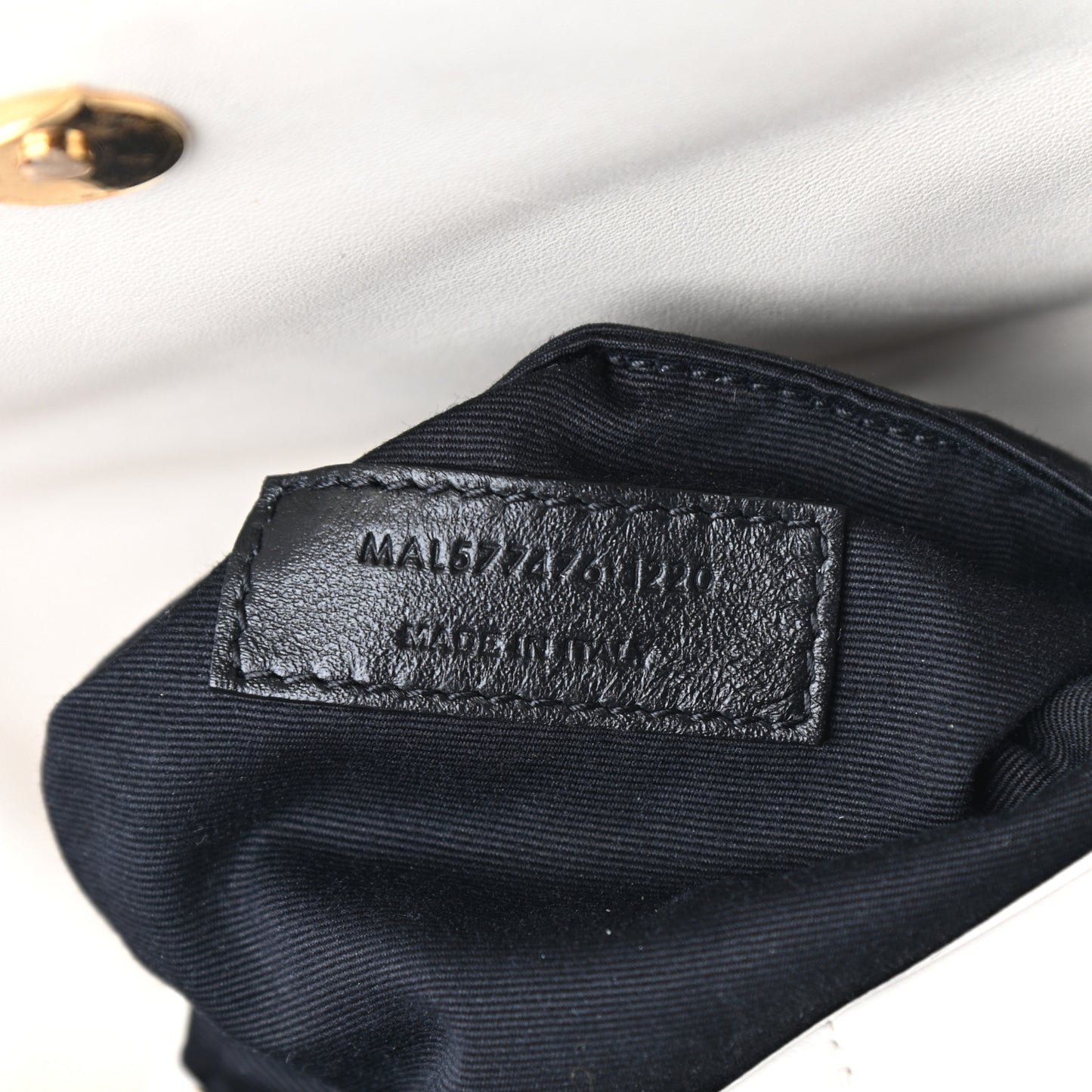 Lambskin Quilted Small Loulou Puffer Monogram Chain Satchel Crema Soft