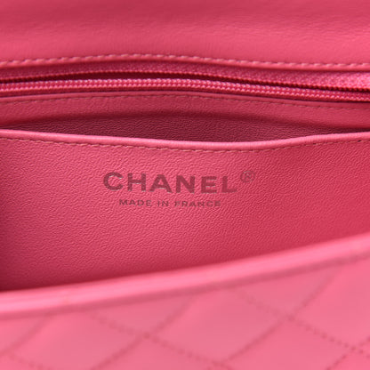 Chanel Lambskin Quilted Mini Rectangular Flap Pink 6 of 10
