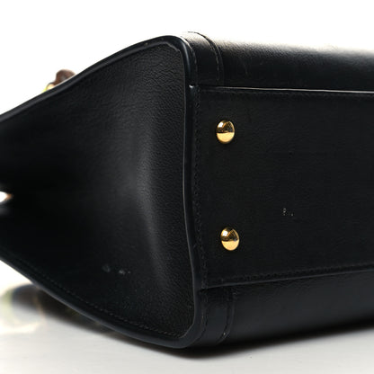 Gucci Calfskin Small Diana Tote Bag Black Yellow Fluo 9 of 14