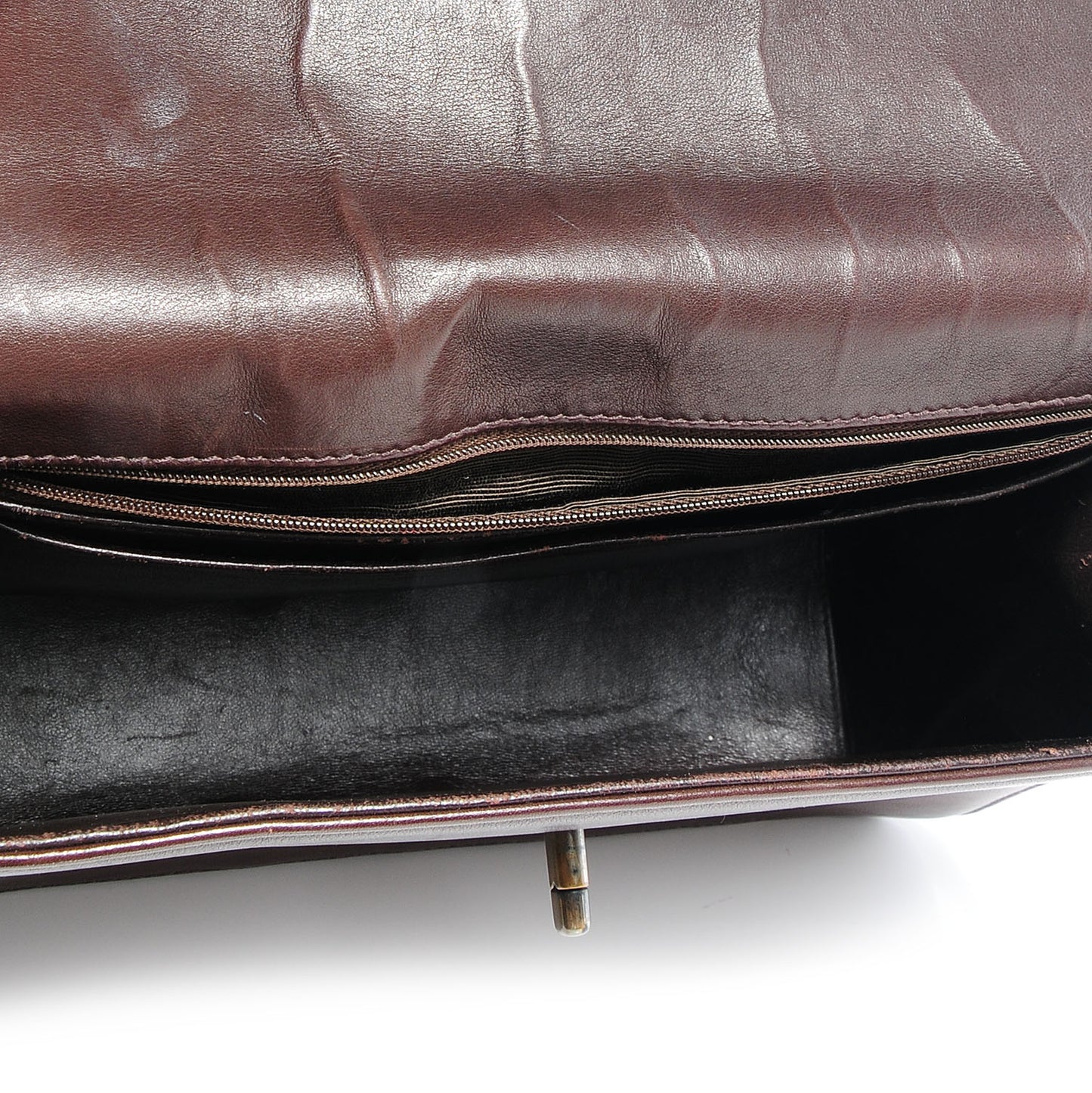 Calfskin Shoulder Bag Brown
