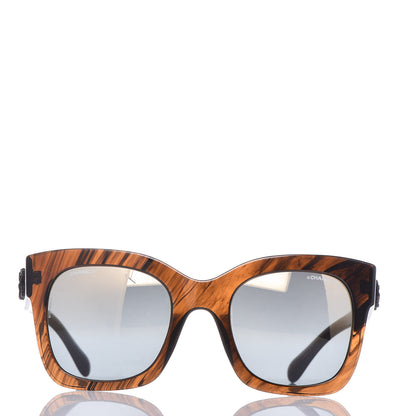 Chanel Mirror CC Sunglasses 5357 Brown 2 of 8