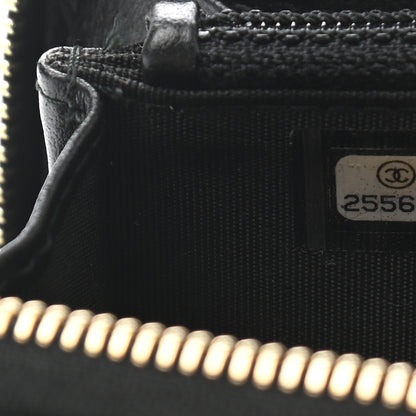 Chanel Caviar Quilted Medium Filigree Zip Around Wallet Black 8 of 9