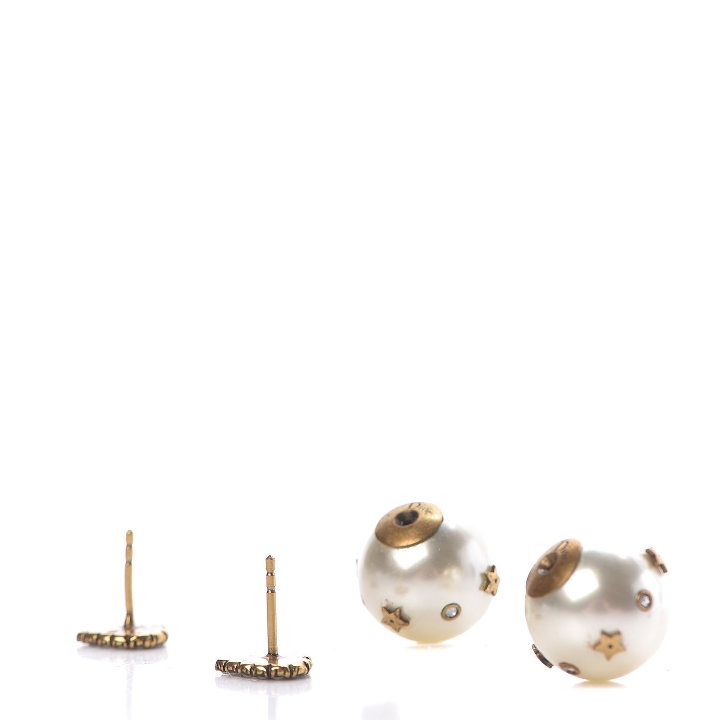 Pearl Crystal Heart J'Adior Mise En Dior Tribal Earrings