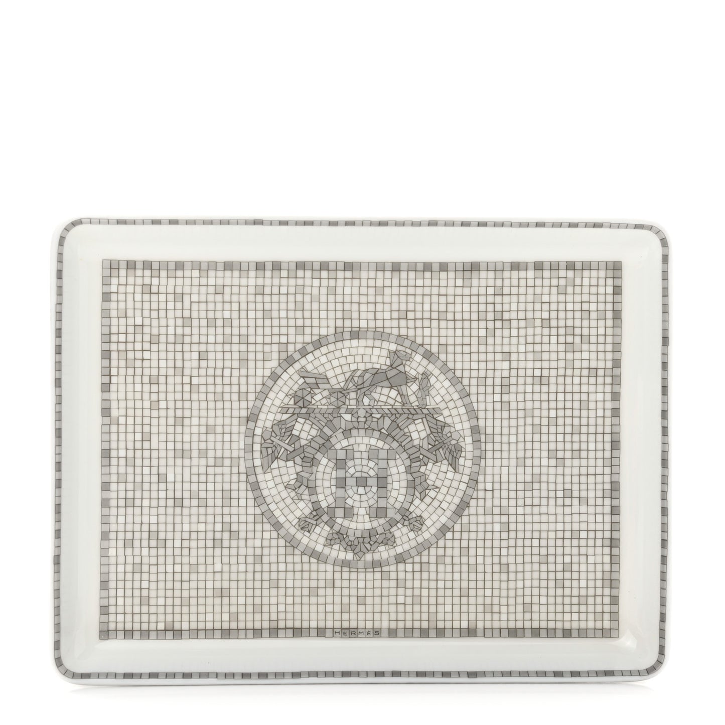 Porcelain Mosaique Au 24 Sushi Plate Platine