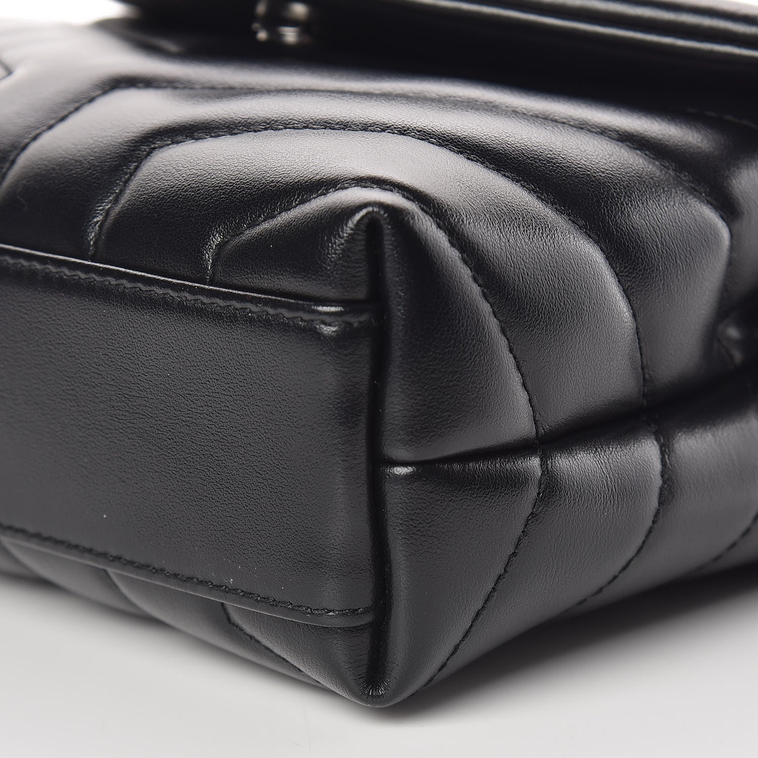 Saint Laurent Calfskin Y Quilted Monogram Toy Loulou Crossbody Bag Black 10 of 11