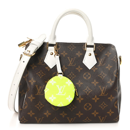 Louis Vuitton Monogram LV Match Speedy Bandouliere 25 White 1 of 9