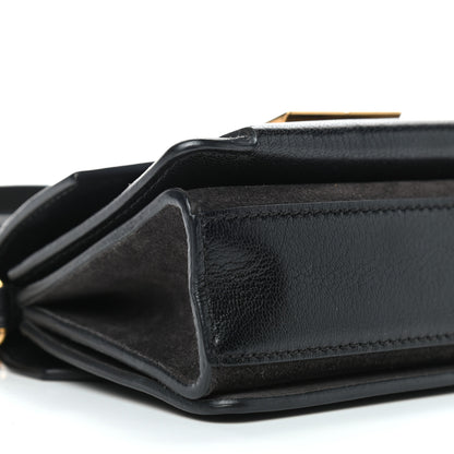 Givenchy Goatskin Suede Mini GV3 Shoulder Bag Black 5 of 9