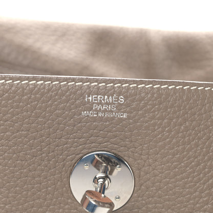 Hermes Taurillon Clemence Lindy 30 Etoupe 5 of 11