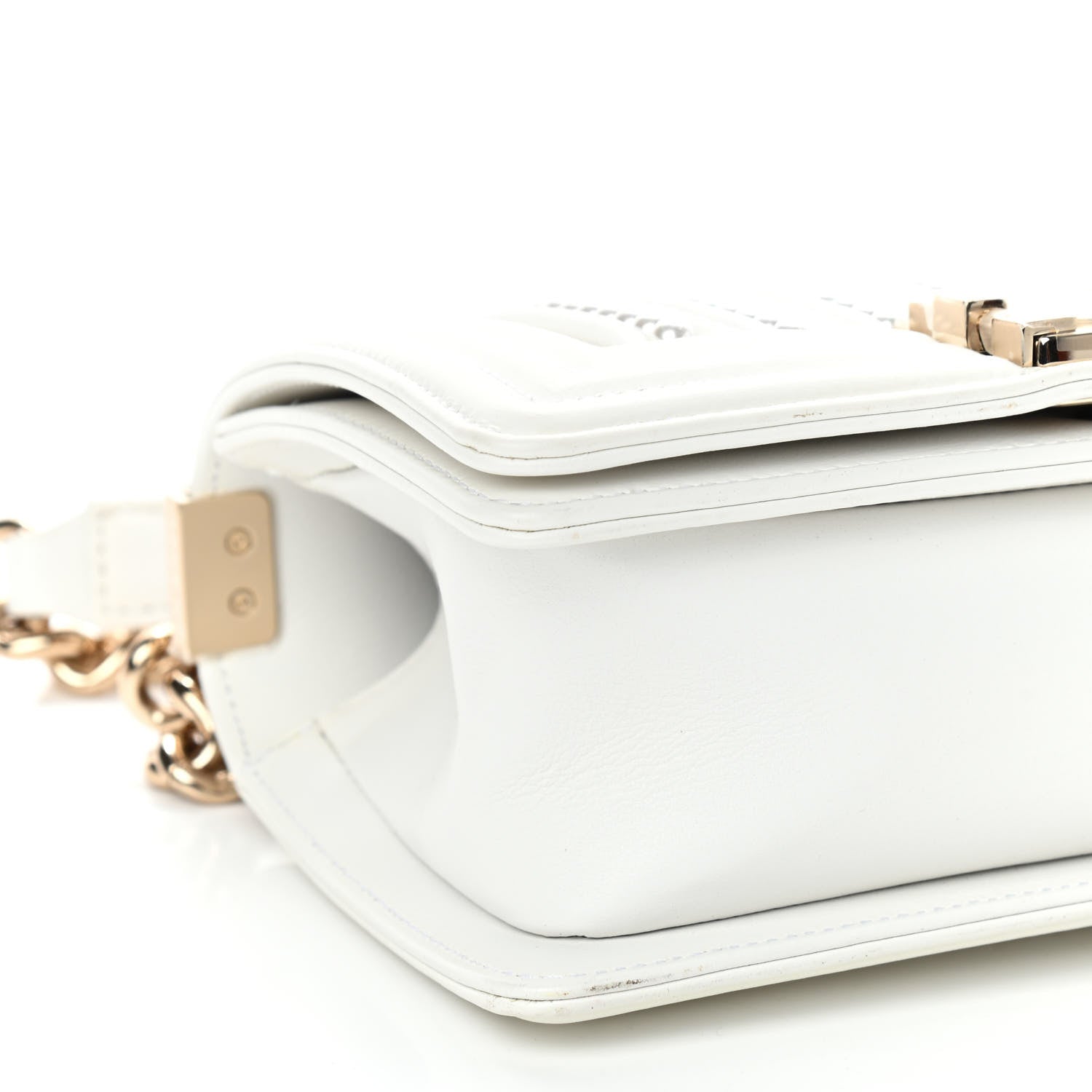Chanel Calfskin Pearl Small Boy Flap White 9 of 10
