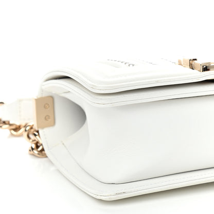Chanel Calfskin Pearl Small Boy Flap White 9 of 10