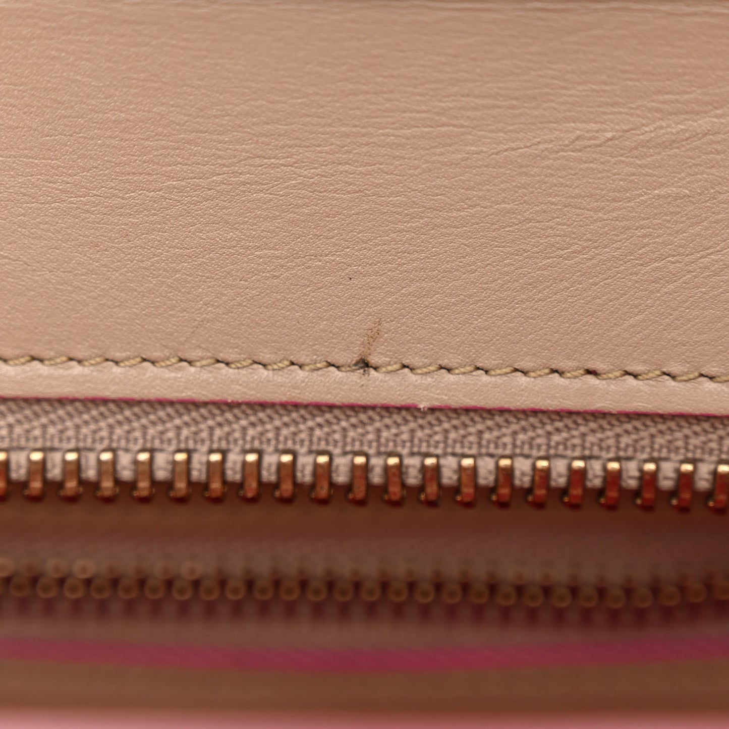 Palmelato Calfskin Micro Luggage Beige