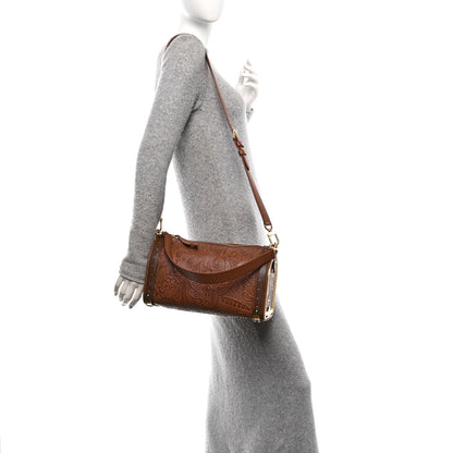 Louis Vuitton Supple Calfskin Embossed Virginia Cowboy Speedy Bandouliere Brown 2 of 9