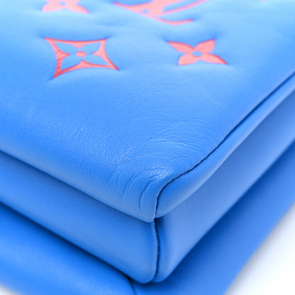 Louis Vuitton Lambskin Embossed Monogram Vuittamins Coussin PM Blue Red 10 of 12
