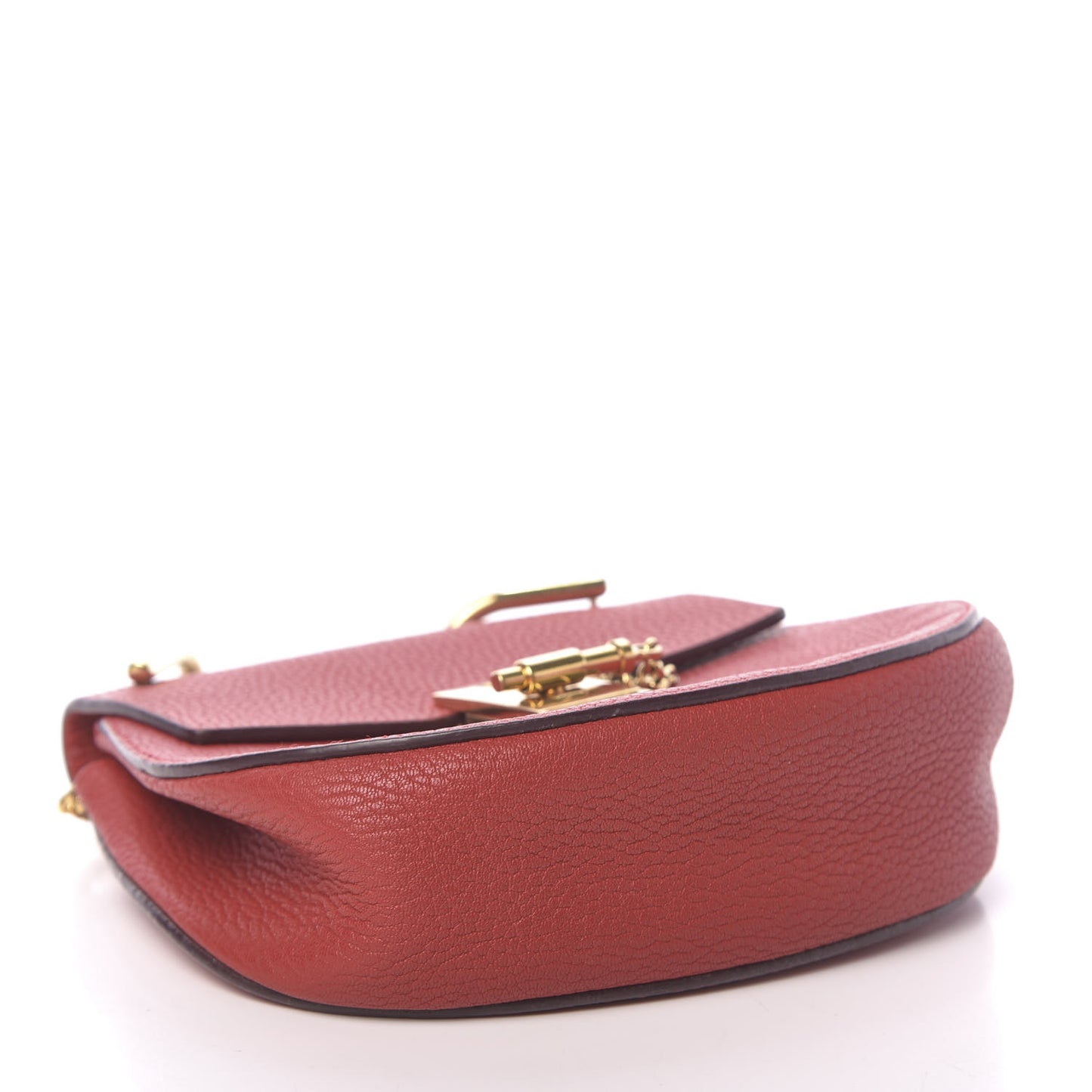Grained Lambskin Mini Drew Shoulder Bag Plaid Red