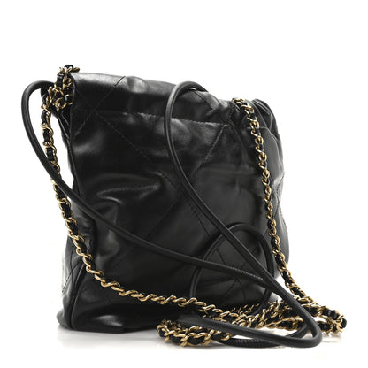 Chanel Shiny Calfskin Quilted Mini Chanel 22 Black 2 of 10