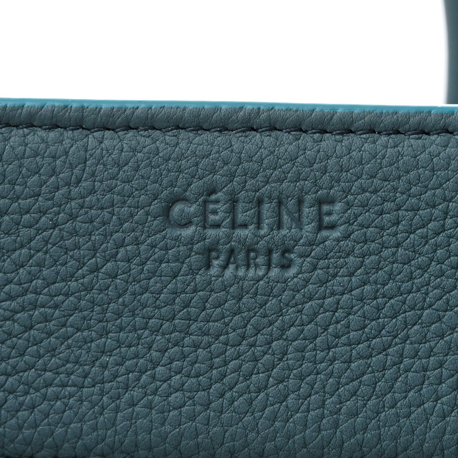 Celine Grained Calfskin Medium Phantom Luggage Ocean 6 of 10