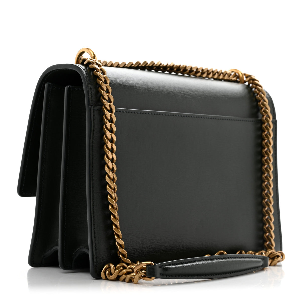 Saint Laurent Calfskin Medium Monogram Sunset New Vert Fonce 3 of 13