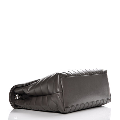 Saint Laurent Calfskin Y Quilted Monogram Medium Loulou Chain Satchel Earth 4 of 6