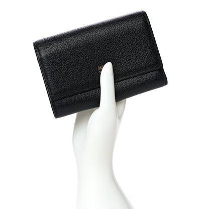 MCM Calfskin Milla Tri-Fold Wallet Black 2 of 15