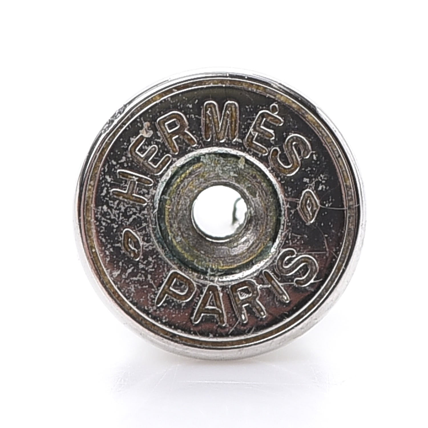 Hermes Palladium Lacquered Pop H Earrings Marron Glace 5 of 7