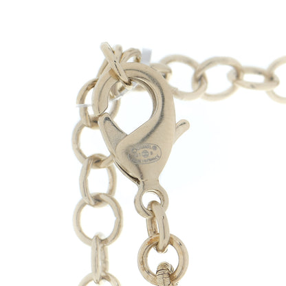 Chanel Pearl Crystal CC Heart Short Necklace Pearly White Gold 6 of 6