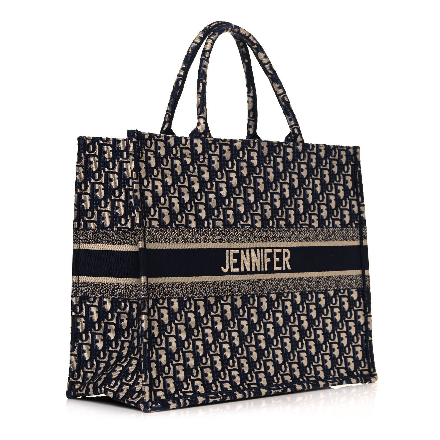 Christian Dior Oblique Book Tote Blue Multicolor 3 of 13