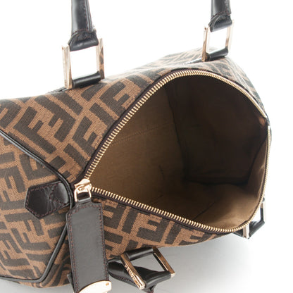 Fendi Zucca Cuoio Lucido Medium Chef Boston Tobacco Moro 5 of 10