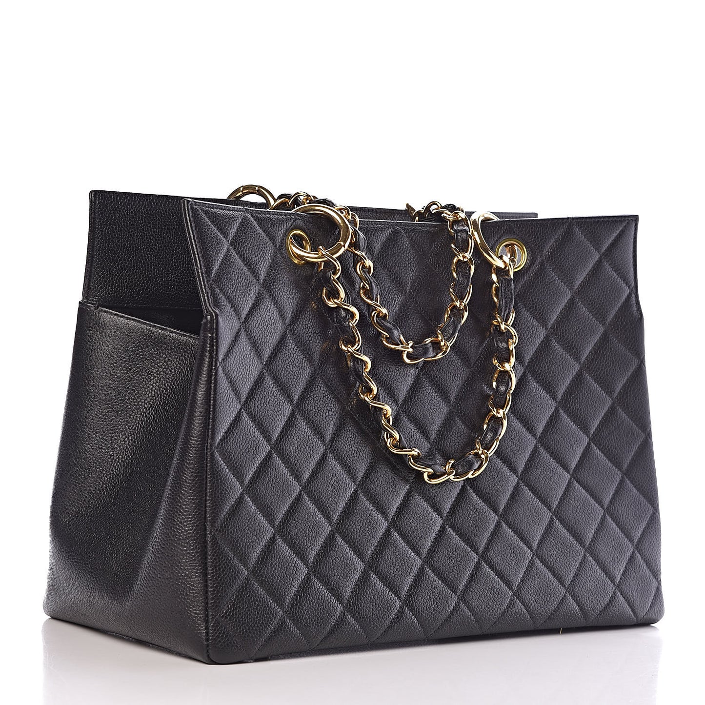 Caviar Quilted Timeless CC Tote Black