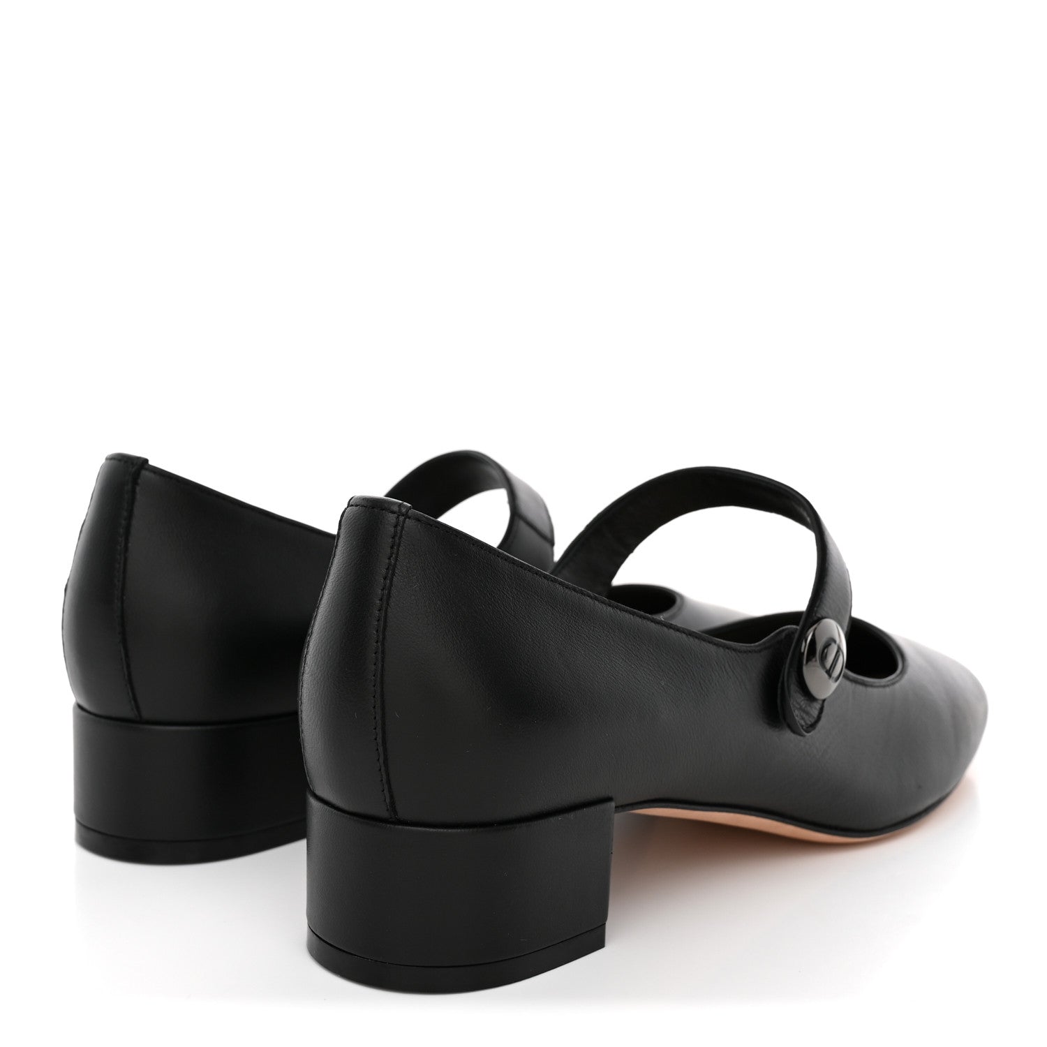 Christian Dior Brushed Calfskin Uniform 30mm Pumps 40 Black 5 of 10