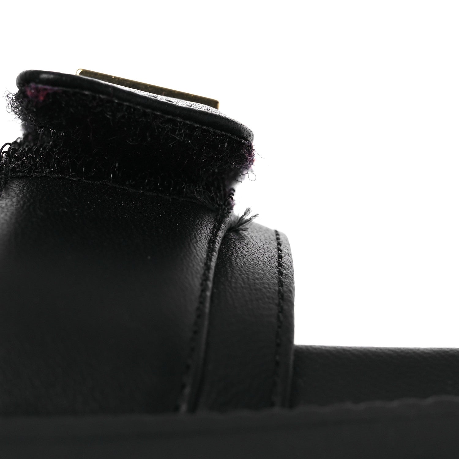 Christian Dior Lambskin Dioract 10mm Sandals 35 Black 11 of 12