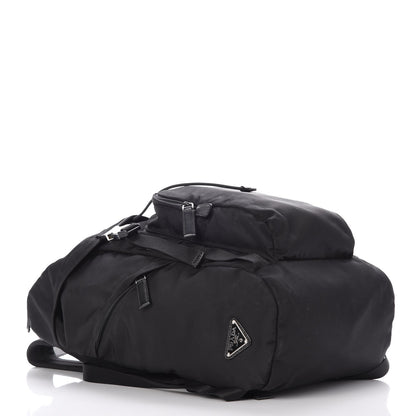Prada Tessuto Nylon Double Buckle Backpack Black 4 of 9
