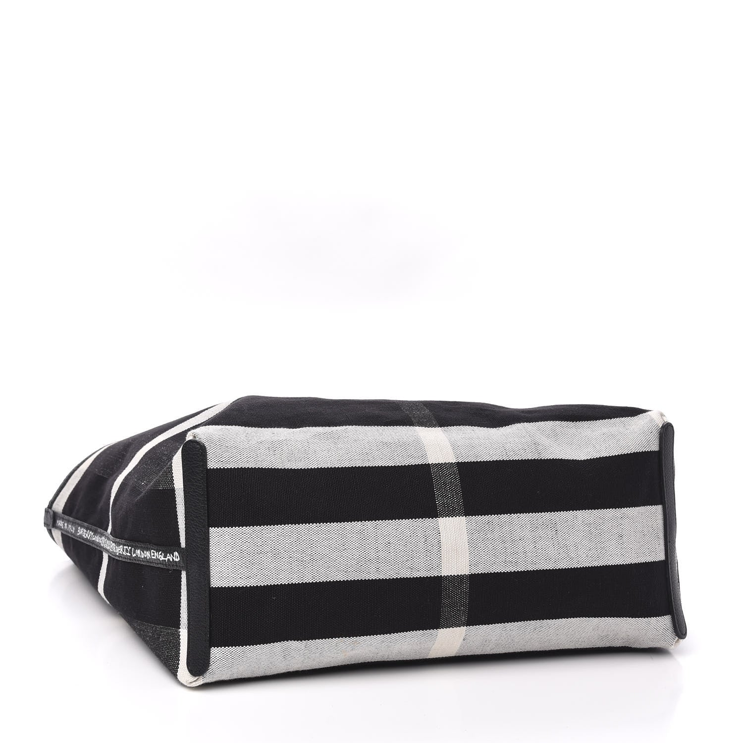 Burberry Coated Canvas Mega Check Sketchbook Medium Reversible Doodle Tote Black 7 of 14